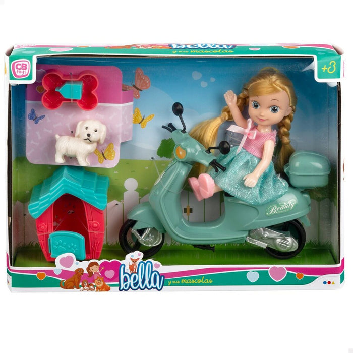 Păpușă Colorbaby Bella 16 cm Motocicletă 7 x 16 x 4 cm (6 Unități)