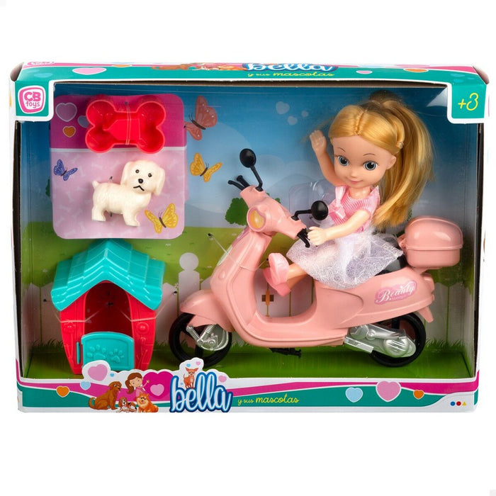 Păpușă Colorbaby Bella 16 cm Motocicletă 7 x 16 x 4 cm (6 Unități)