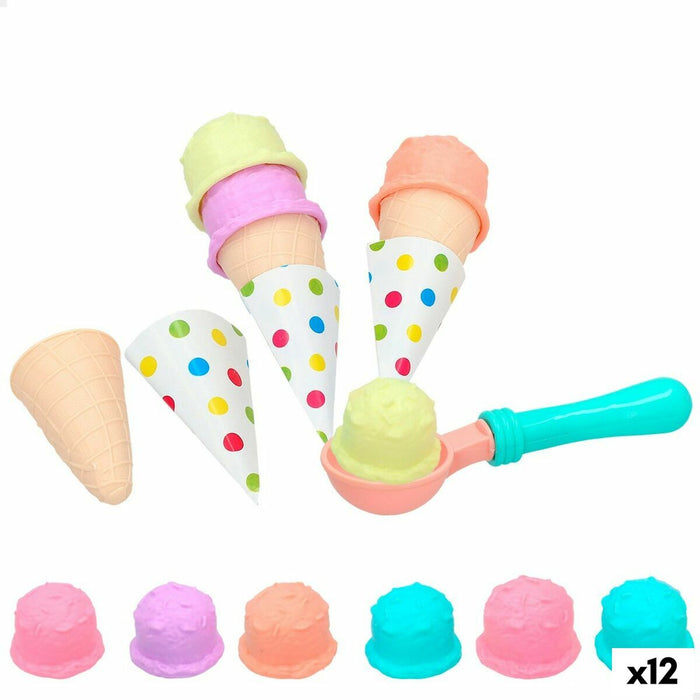 Set de Alimente de Jucărie Colorbaby Înghețată 17 Piese (12 Unități)