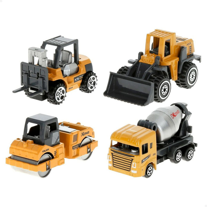 Set Vehicule de Lucrări Publice Speed & Go 7,5 x 4 x 3 cm (12 Unități)