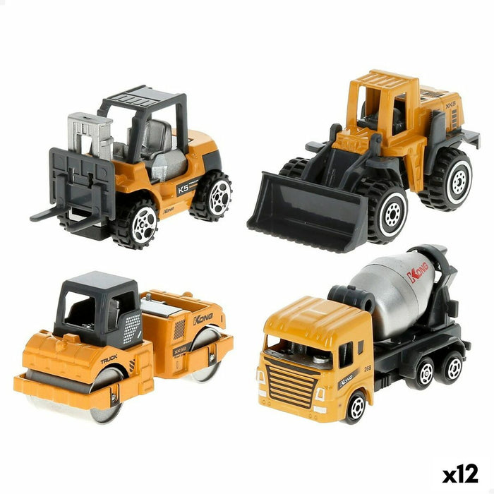 Set Vehicule de Lucrări Publice Speed & Go 7,5 x 4 x 3 cm (12 Unități)