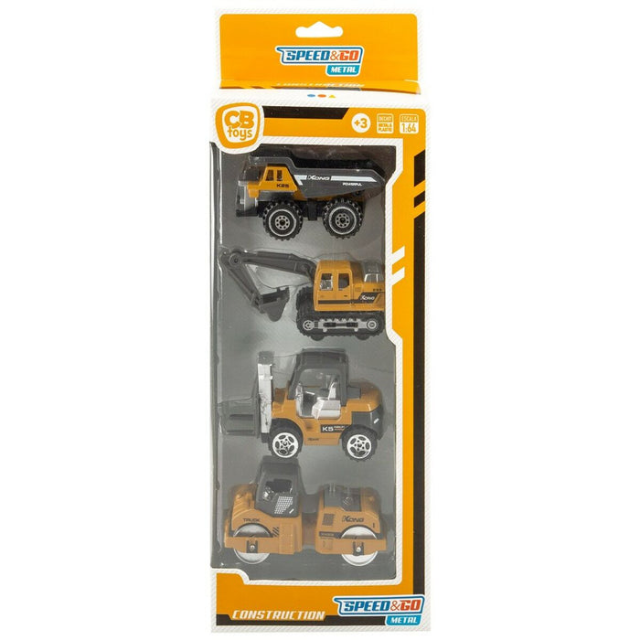 Set Vehicule de Lucrări Publice Speed & Go 7,5 x 4 x 3 cm (12 Unități)