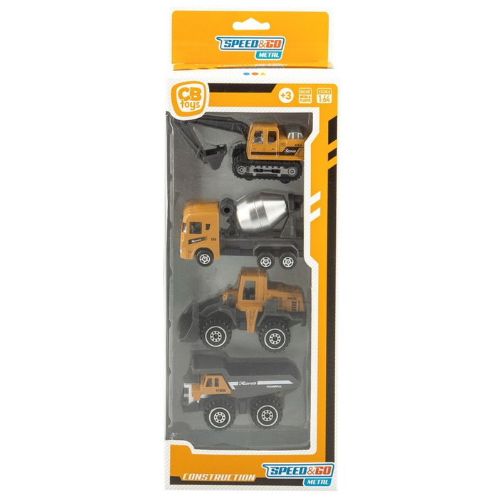 Set Vehicule de Lucrări Publice Speed & Go 7,5 x 4 x 3 cm (12 Unități)
