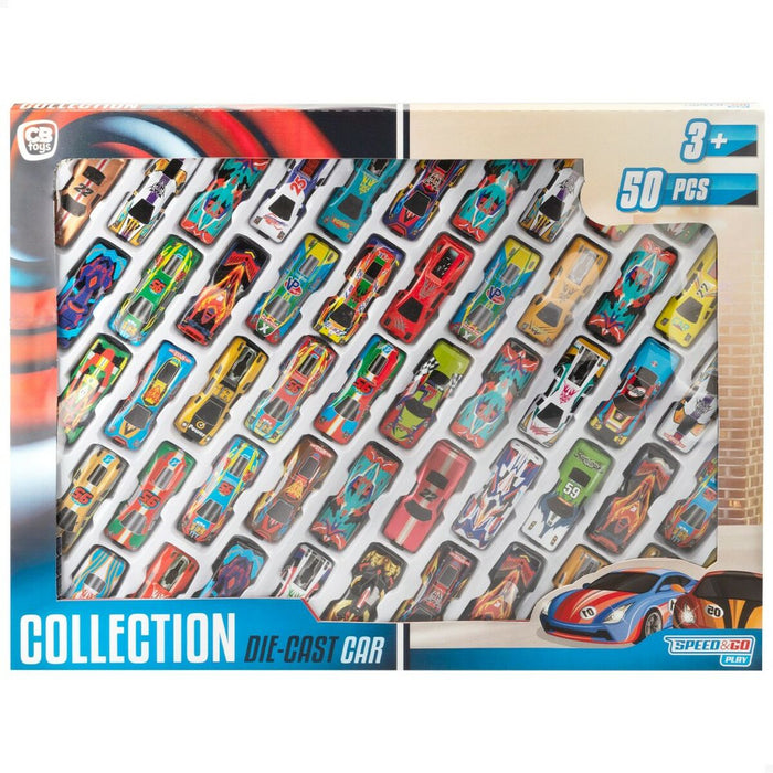 Set de Jucării cu Vehicule Speed & Go 7,5 x 2 x 3 cm (6 Unități)