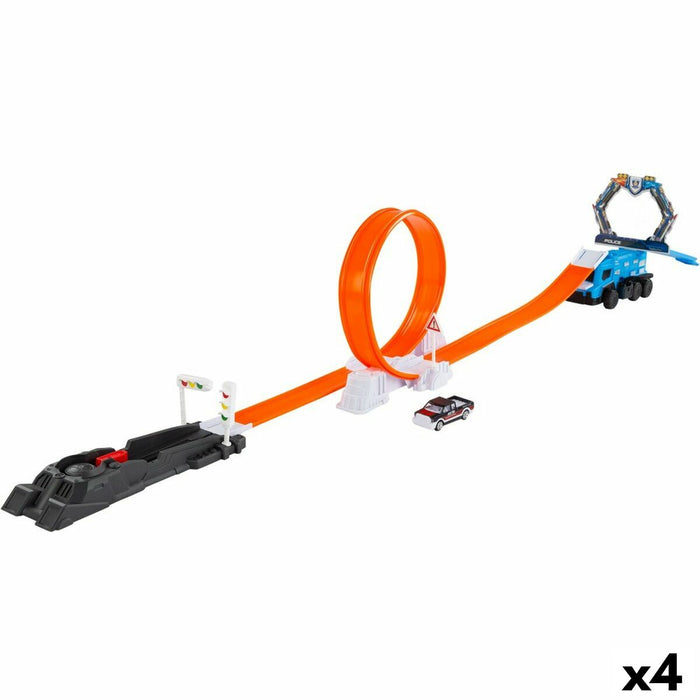 Pistă de Curse Speed & Go 4 Unități 124 x 20,5 x 14 cm