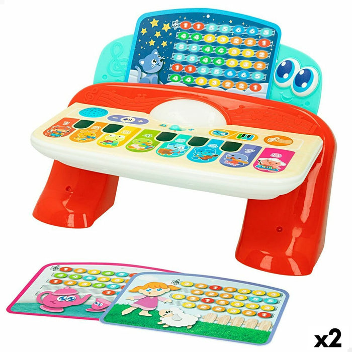 Pian Interactiv pentru Bebeluși Winfun 27 x 16 x 18 cm (2 Unități)