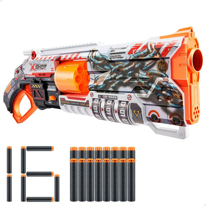 Pistol cu Săgeți Zuru X-Shot Skins Lock Blaster 57 x 19 x 6 cm 6 Unități