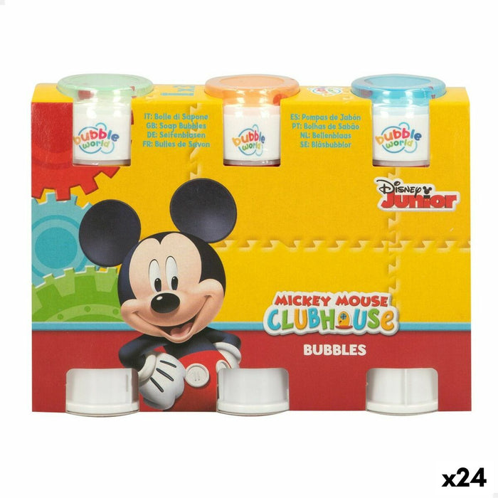 Bubble blower set Mickey Mouse 3 Piese 60 ml (24 Unități)