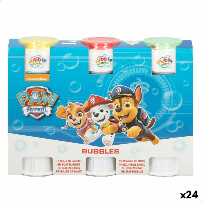 Bubble blower set The Paw Patrol 3 Piese 60 ml (24 Unități)