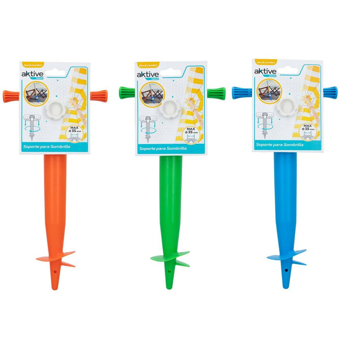 Țăruș pentru Umbrelă Aktive Plajă 16 x 32 x 9,5 cm (20 Unități)