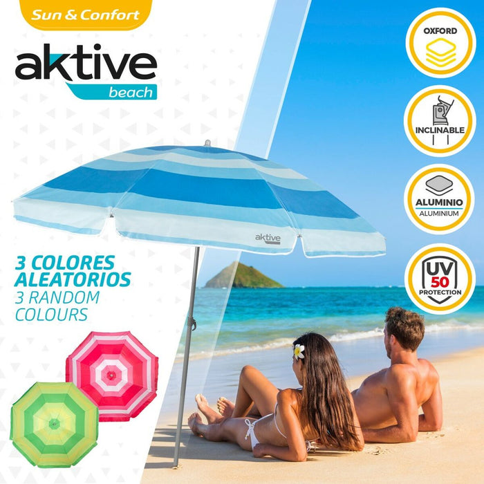Slunečník Aktive Albastru Poliester 200 x 194,5 x 200 cm (6 Unități)