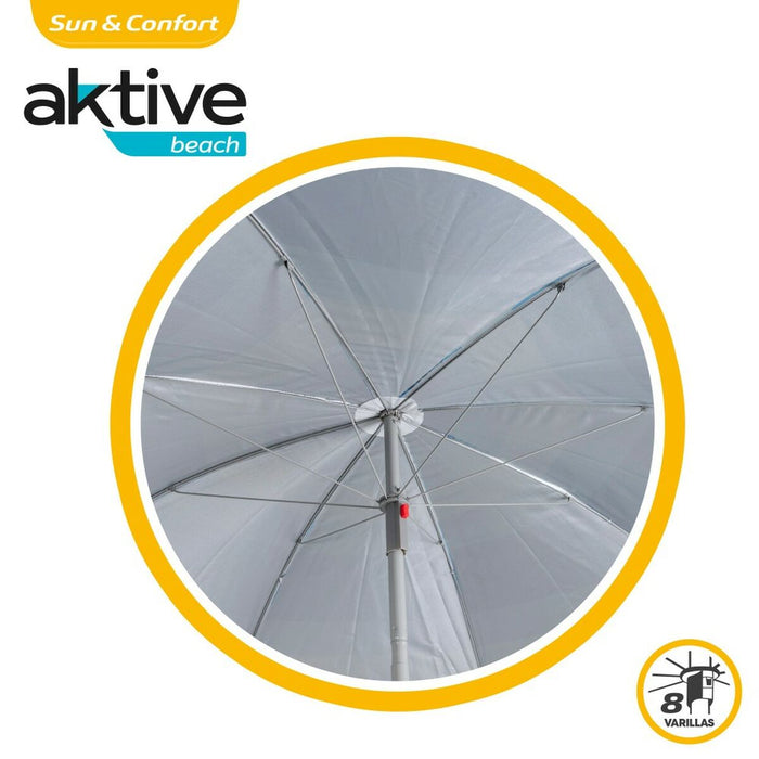 Slunečník Aktive Albastru Poliester 200 x 194,5 x 200 cm (6 Unități)
