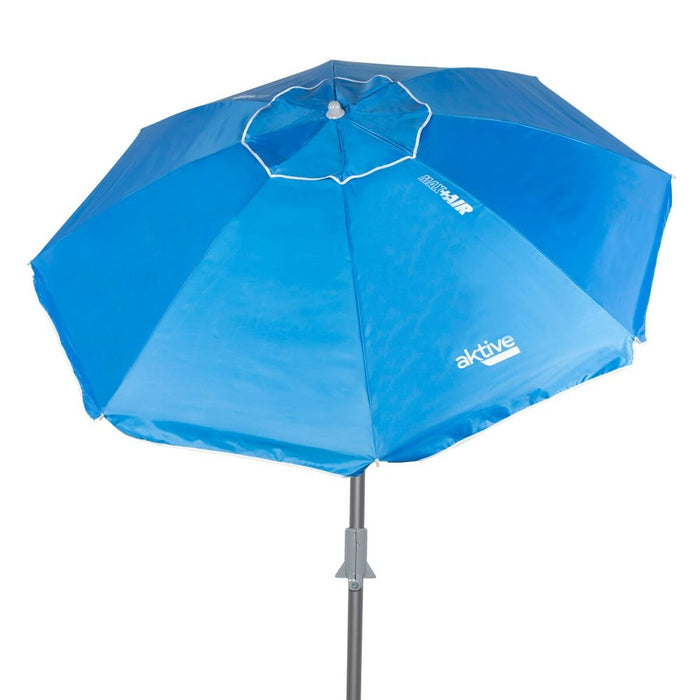 Slunečník Aktive Albastru Poliester Aluminiu 200 x 205 x 200 cm (6 Unități)