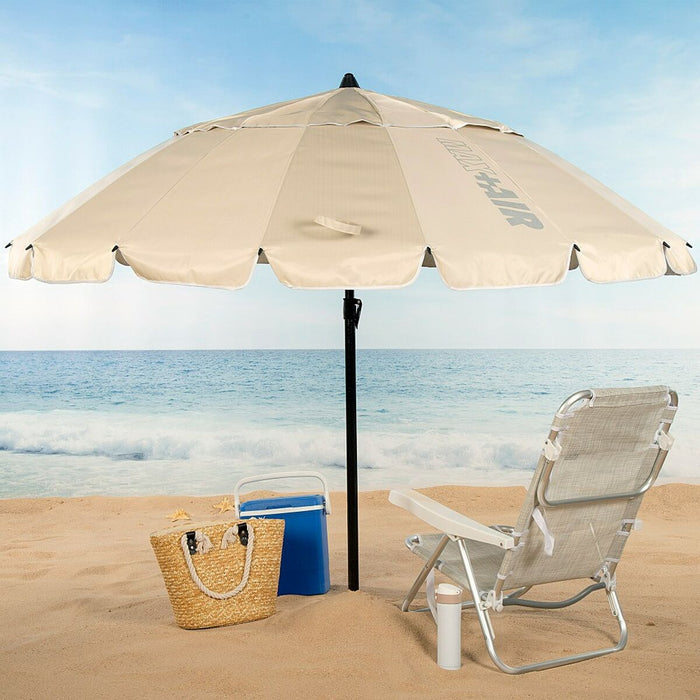 Slunečník Aktive Crem Aluminiu 240 x 235 x 240 cm (6 Unități)
