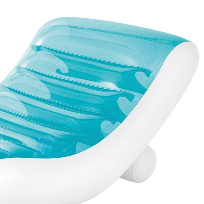 Șezlong Gonflabil Intex Albastru 191 x 67 x 89 cm (4 Unități)