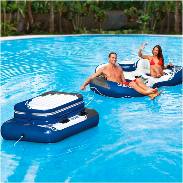 Frigider Gonflabil Plutitor Intex Mega Chill II 122 x 97 x 122 cm (3 Unități)
