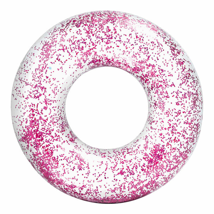 Colac Gonflabil Gogoașă Intex Transparent Purpurină Ø 119 cm (6 Unități)