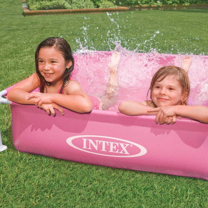 Piscină Detașabilă Intex Roz 342 L 122 x 30 x 122 cm (3 Unități)