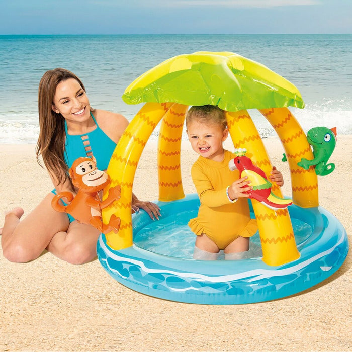 Piscină Gonflabilă pentru Copii Intex Insulă animale 45 L 102 x 89 x 102 cm (6 Unități)