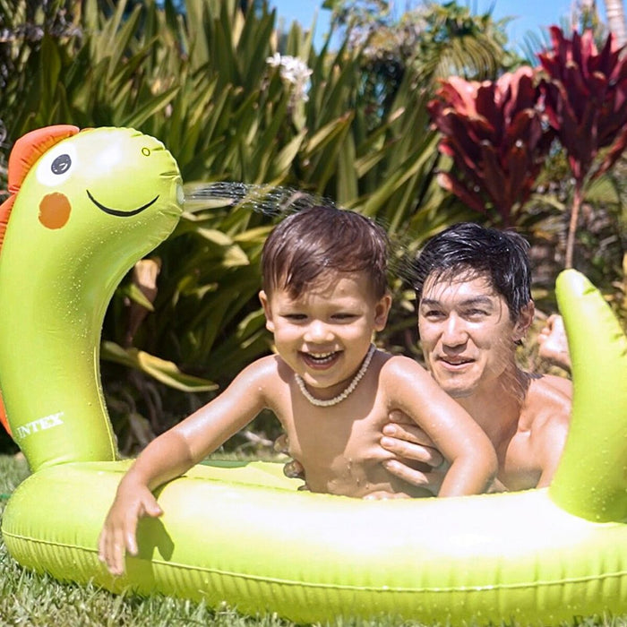 Piscină Gonflabilă pentru Copii Intex Verde Dinozaur 119 x 66 x 109 cm (6 Unități)