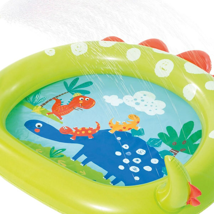 Piscină Gonflabilă pentru Copii Intex Verde Dinozaur 119 x 66 x 109 cm (6 Unități)