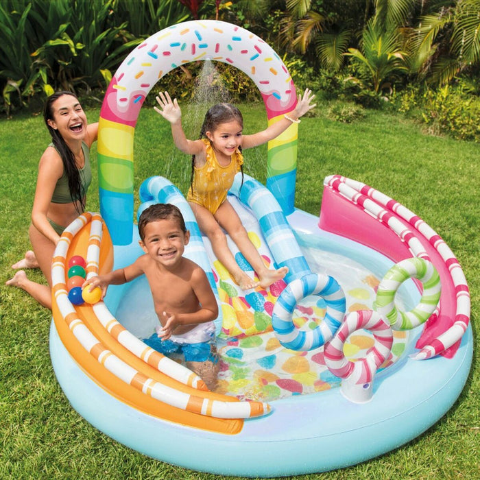 Piscină Gonflabilă pentru Copii Intex Bomboane 165 L 170 x 122 x 168 cm (2 Unități)