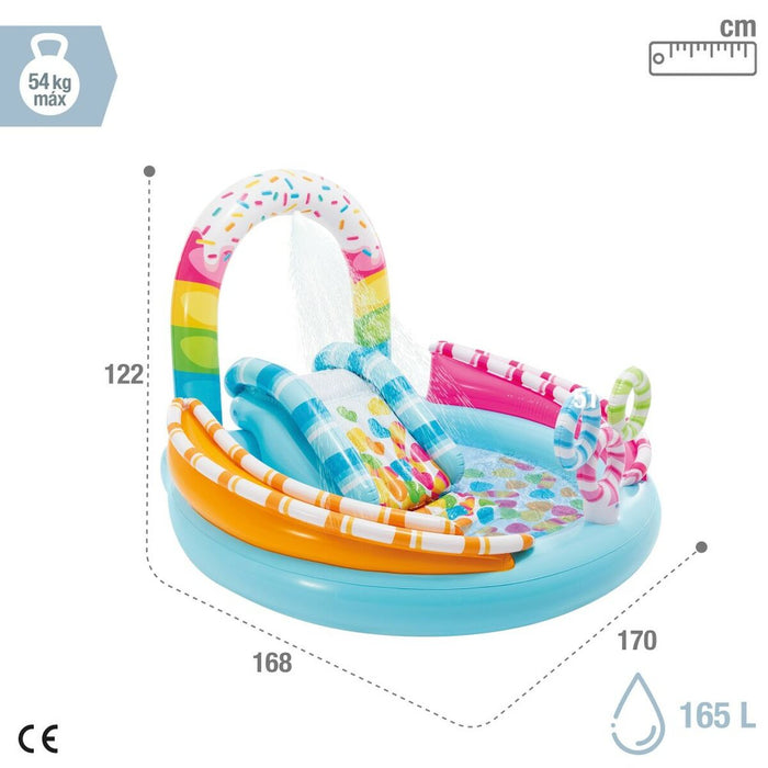 Piscină Gonflabilă pentru Copii Intex Bomboane 165 L 170 x 122 x 168 cm (2 Unități)