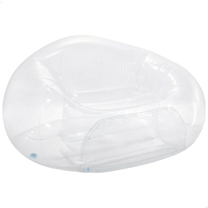 Scaun gonflabil pentru piscină Intex Beanless Transparent 137 x 74 x 127 cm (4 Unități)