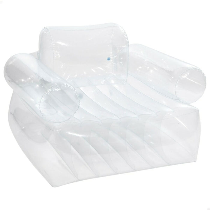 Scaun gonflabil pentru piscină Intex Transparent 109 x 79 x 107 cm (4 Unități)