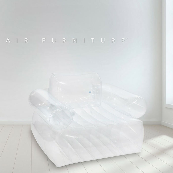 Scaun gonflabil pentru piscină Intex Transparent 109 x 79 x 107 cm (4 Unități)