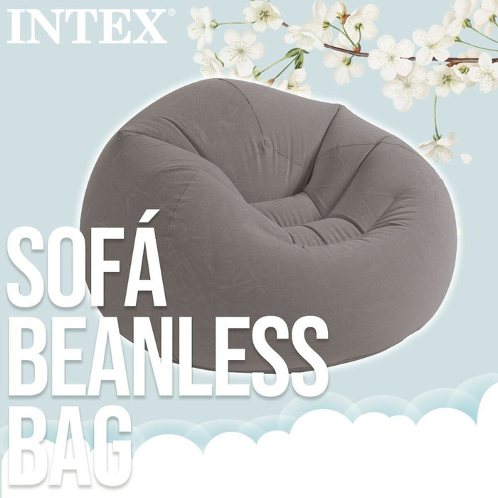 Scaun gonflabil Intex Gri 107 x 69 x 104 cm (6 Unități)