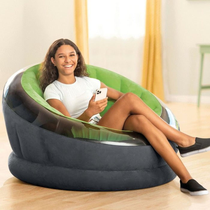 Scaun gonflabil Intex Empire 112 x 109 x 60 cm Verde (3 Unități)