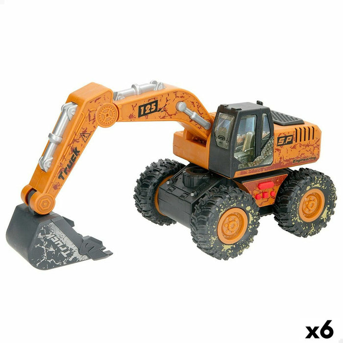 Excavator Speed & Go Lumină Sunet 26 x 15 x 12 cm (6 Unități)