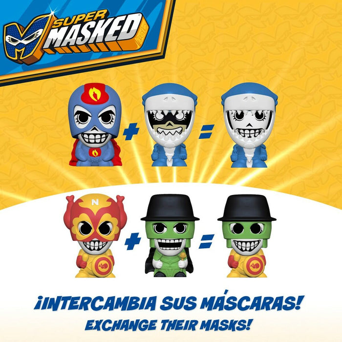 Figurine de Acțiune Eolo Super Masked 3 x 4,5 x 3,5 cm (12 Unități)