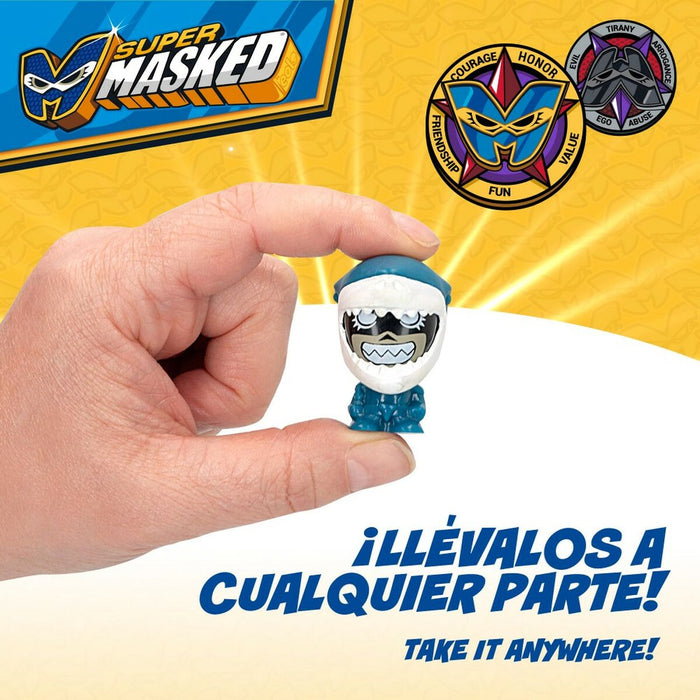 Figurine de Acțiune Eolo Super Masked 3 x 4,5 x 3,5 cm (12 Unități)