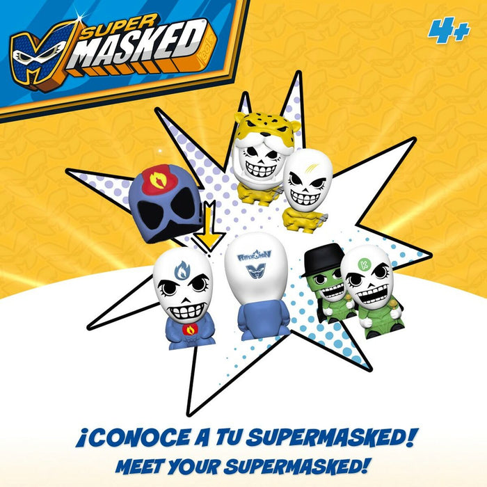 Figurine de Acțiune Eolo Super Masked 3 x 4,3 x 3,2 cm (6 Unități)