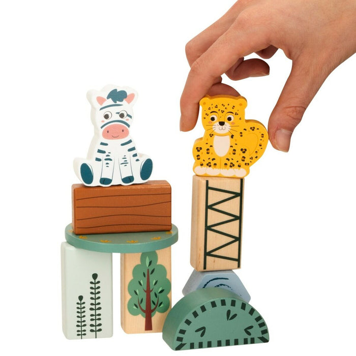 Set de Construcție Woomax animale 28 Piese (6 Unități)