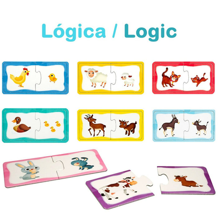 Puzzle Lisciani Carotina Baby Fermă 4-ia-1 16 x 1 x 16,5 cm (12 Unități)