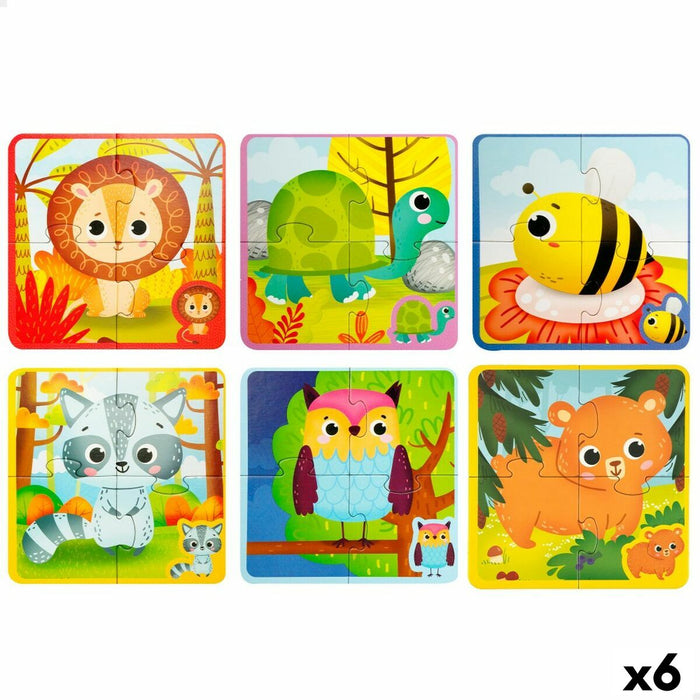 Puzzle pentru Copii Lisciani Tactil 24 Piese 16 x 0,1 x 16 cm (6 Unități)