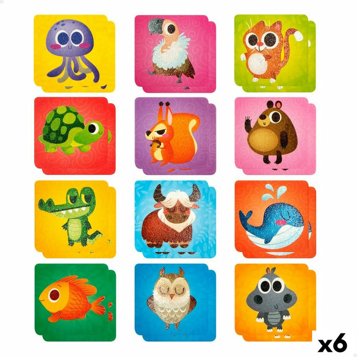 Joc de Memorie Lisciani Puzzle pentru Copii Tactil 24 Piese