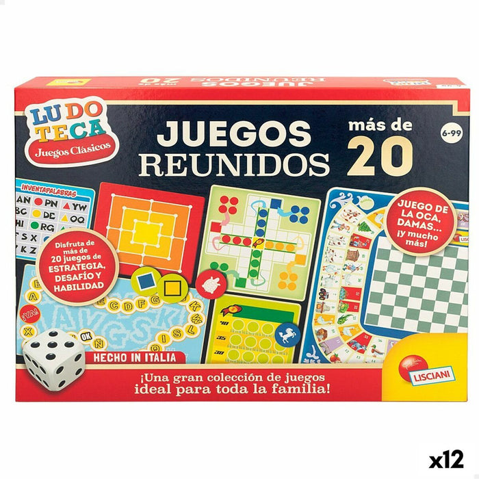 Joc de Masă Lisciani Juegos reunidos ES 40 x 0,1 x 33 cm (12 Unități)