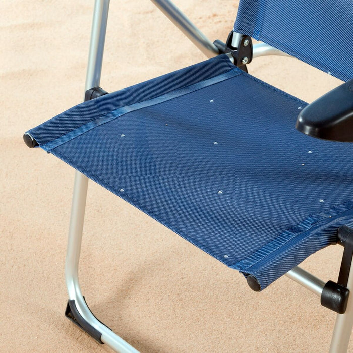 Scaun de plajă Aktive Bleumarin 47 x 108 x 59 cm (2 Unități)