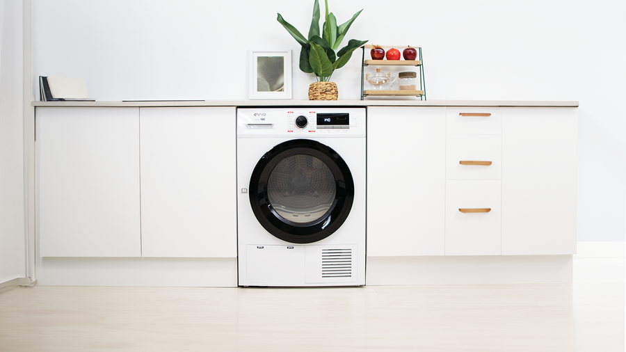 Uscător de rufe cu pompă de căldură Cecotec EVVO Nature S8, 8 kg, 16 programe, alb
