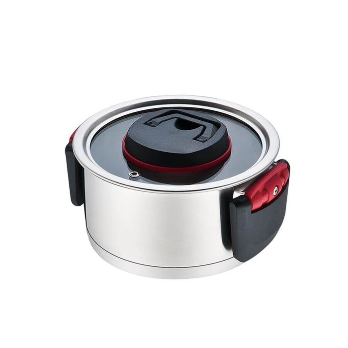 Oală cu capac Feel Maestro MR-3530-18 Negru Roșu Oțel Oțel inoxidabil Plastic Ø 18 cm 2,3 L
