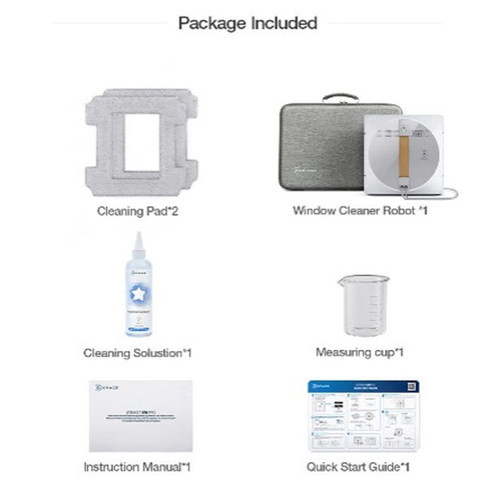 Robot Inteligent pentru Curățarea Geamurilor ECOVACS Winbot W1 PRO 650 mAh