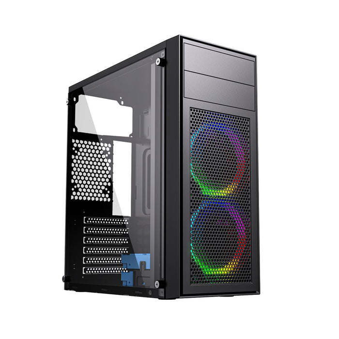 Unitate Semi-tower ATX GEMBIRD CCC-FC-M100RGB Negru Multicolor