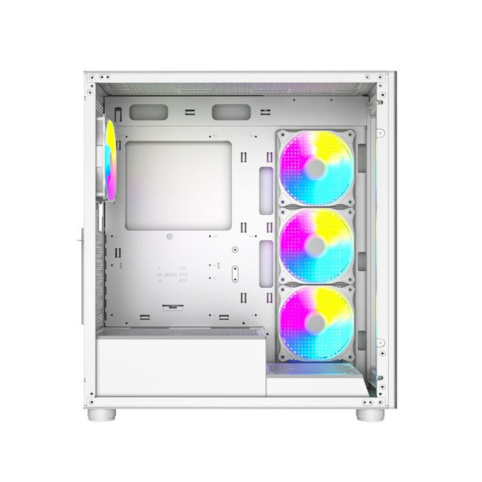 Unitate Semi-tower ATX GEMBIRD CCC-FC-X450MAX-W Alb Multicolor
