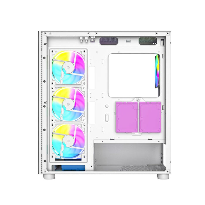 Unitate Semi-tower ATX GEMBIRD CCC-FC-X450MAX-W Alb Multicolor