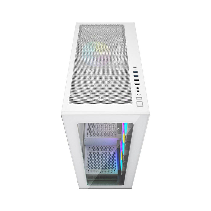 Unitate Semi-tower ATX GEMBIRD CCC-FC-X450MAX-W Alb Multicolor