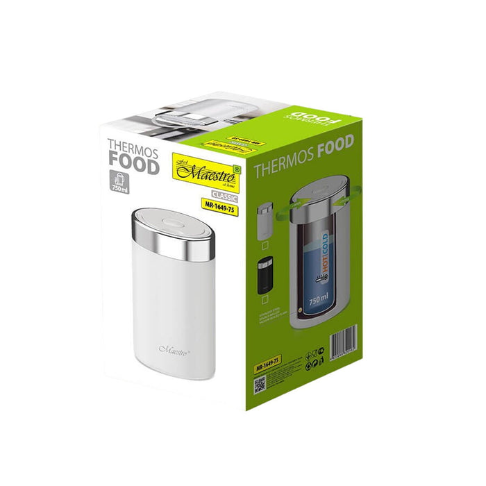 Termos Feel Maestro MR-1649-75-WHITE Alb Oțel inoxidabil 750 ml